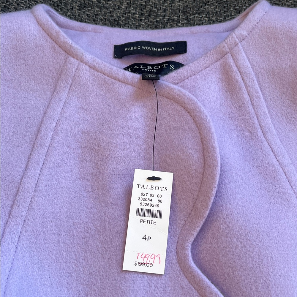 Talbots Lavender Jacket - Picture 2 of 3